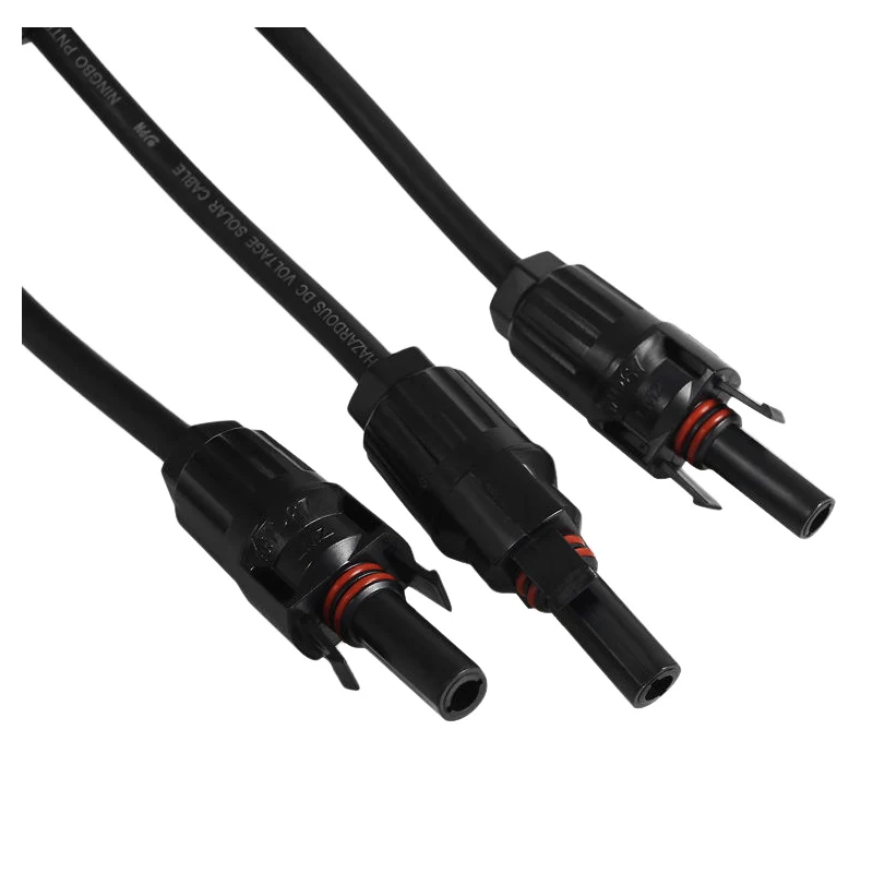 1 пара Y типа(от 1 до 3) MC4 филиал Разъемы M/FFFF+ F/MMM панели солнечных батарей кабель черный