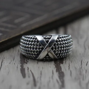 

Personality Nine Door Buddha With Of Ring Ring S925 Sterling Silver Retro Ring Thai Silver Create