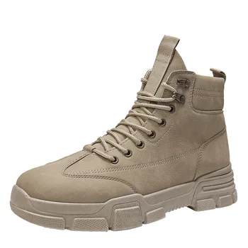 

Martin Boots Men's Shoes 2020 Autumn British Wind Platform Ankle Boots High-top Tooling Booties Men's Casual Trendy Shoes