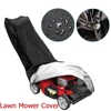 210D Outdoor Lawn Mower Cover Polyester Oxford Cloth Waterproof UV Protection Universal With Drawstring Black 2