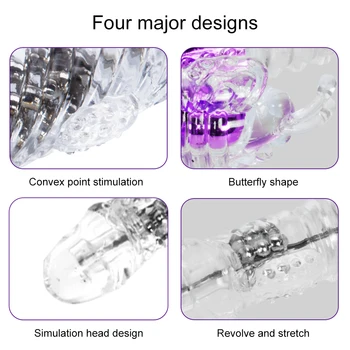 Telescopic Dildo Vibrator G-Spot Rabbit Vibrator Clitoris Stimulator Vaginal Massager Sex Toys for Women Female Masturbation 5