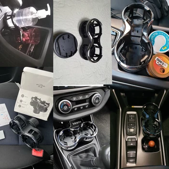 

Drinks Holder Organizer Multi-functional Car Mounted Glass Rack Modified Fixed Car Put Glass Ash Tray Rack for Tea Cup Saucer