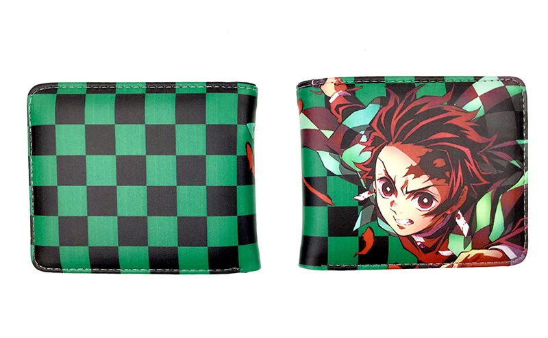 wallet purse Anime Wallet Demon Slayer Kimetsu No Yaiba Tanjiro Kamado Short Purse With Coin Pocket Wallets best of sale