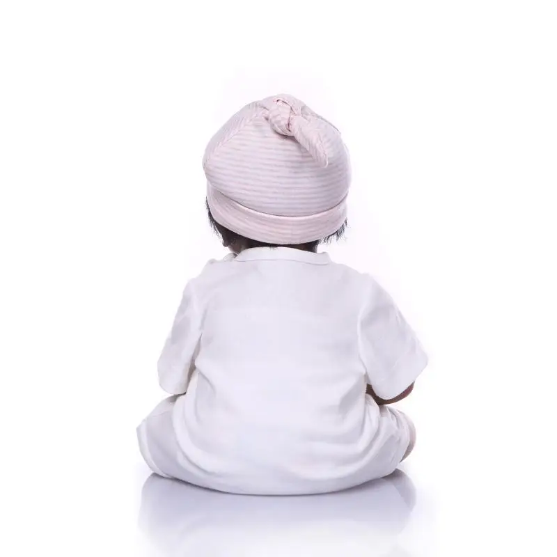 NPK 2" 55 см Reborn Baby Dolls виниловые Силиконовые Реалистичные черные кожаные Bebe младенец получивший новую жизнь Кукла младенца Дети День рождения Рождественский подарок