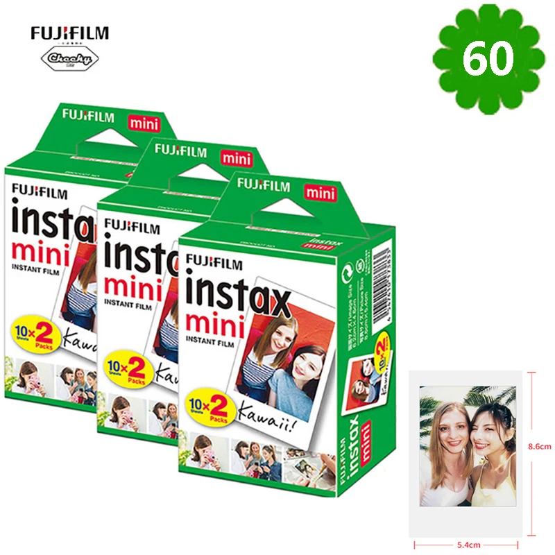 Фотоальбом для Fujifilm Instax Mini квадратная пленка Instax mini 9 8 для камеры Polaroid Fujifilm Instax Mini 7s 10-200 Shee - Цвет: 60 Sheets