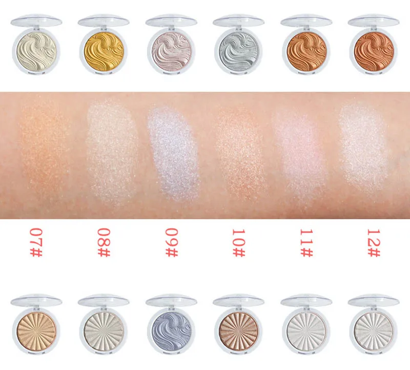 Cellacity 12 colors face highlighter bronzer Palette Makeup Glow Face Women Contour Shimmer Powder iluminador maquillaje Powder
