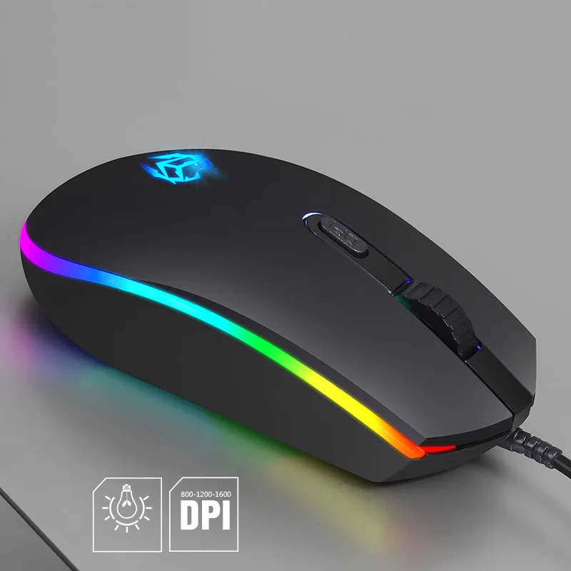 Проводная usb-мышь Dot 3D Wheel RGB Marquee мыши для компьютера Настольный Ноутбук игровая мышь Проводная офисная интернет кафе мышь 1,4 м
