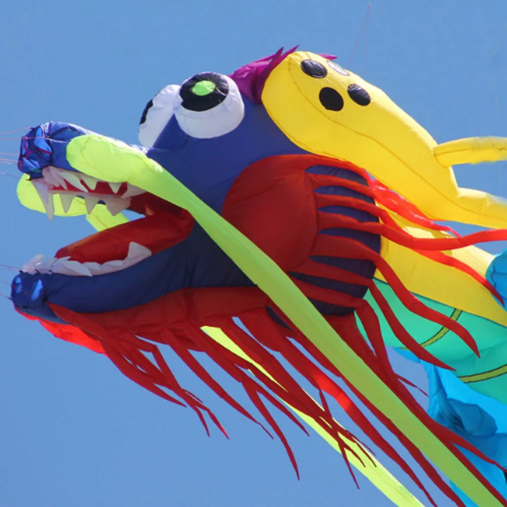 Flying dragon soft kite pendant large huge inflatable kite line laundry
