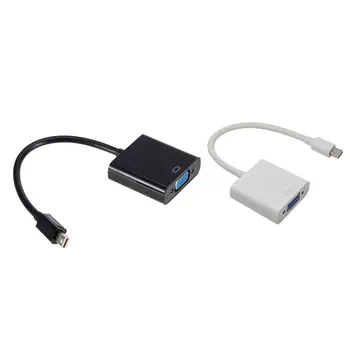 

Minidp To Vga Line Minidp To Vga Patch Cord Iso Support 1080P Convenience Big High Definition Screen Enjoy white black