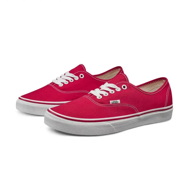 VANS Аутентичные парные модели, обувь для скейтбординга, парусиновые низкие кроссовки на шнуровке в уличном стиле, легкие прочные VN000EE3RED
