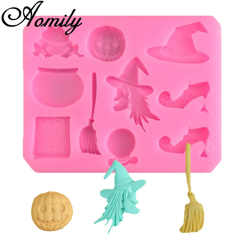 Amoliy Silicone Molds Pumpkin Mold Fondant Cake Easter Witch Supplies Bakeware Mould Baking Tools for Cakes | Дом и сад