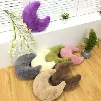 

Cute GIRL'S Heart Crown Heart Star Pattern Pillow Back Cushion Lumbar Pillow Bay Window Bedroom Princess Decoration