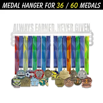 

36/60 Medals hanger Universal Sport medal Display rack Holder Stainless Steel Decoration Sport running swimming gymnastics Medal