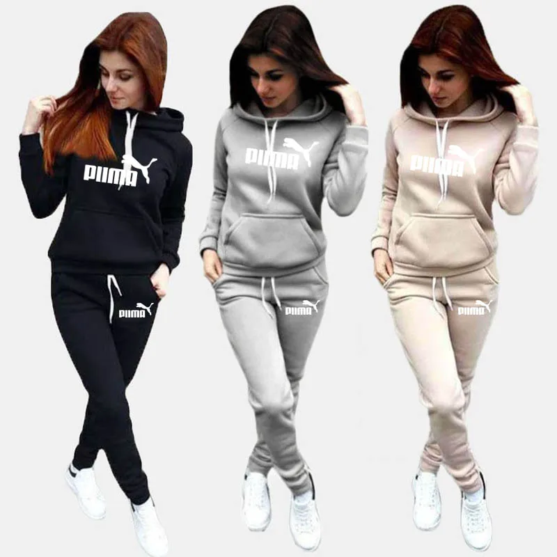 Pullover Hoodie+Pants Sports Suit 