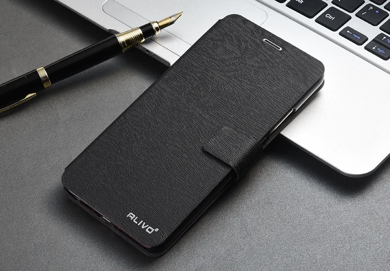Чехол для meizu m6 note, флип-кейс, кожа+ ТПУ, силиконовый материал, задняя крышка, мягкий чехол для meizu m6 m6s ALIVO, откидная крышка#4088