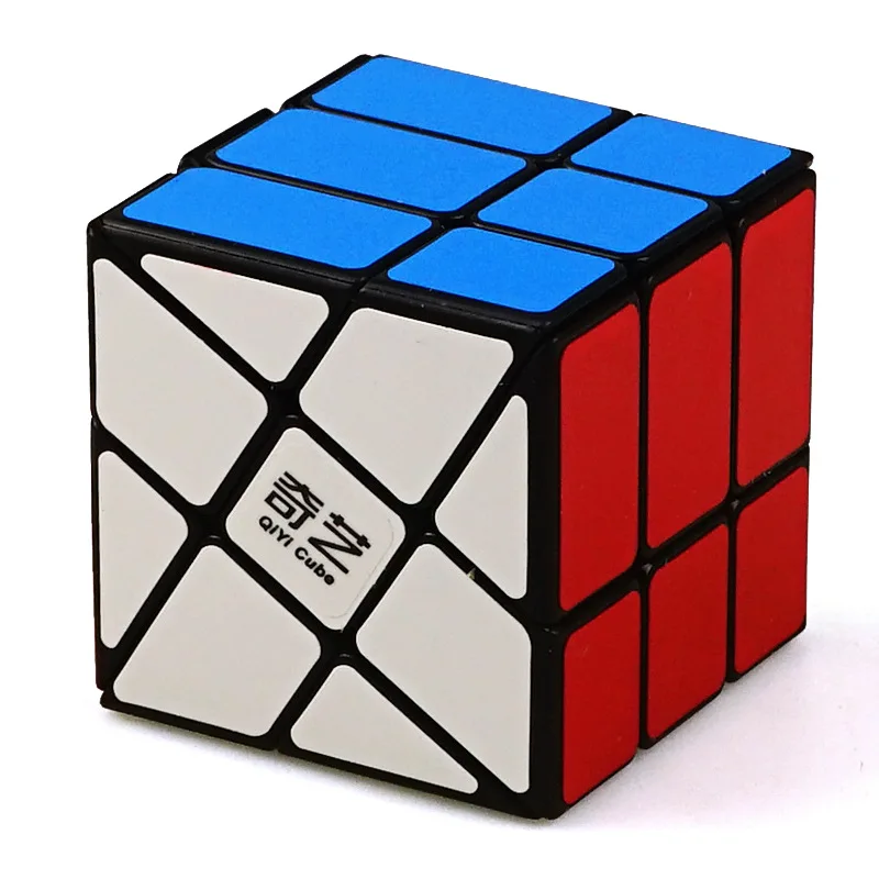 QiYi куб-мельница 3x3x3 скорость для шариков волшебный куб головоломка игрушка антистресс Rubis Neo Cubo Magico дети rubix магнитные игрушки - Color: Black WINDMILL