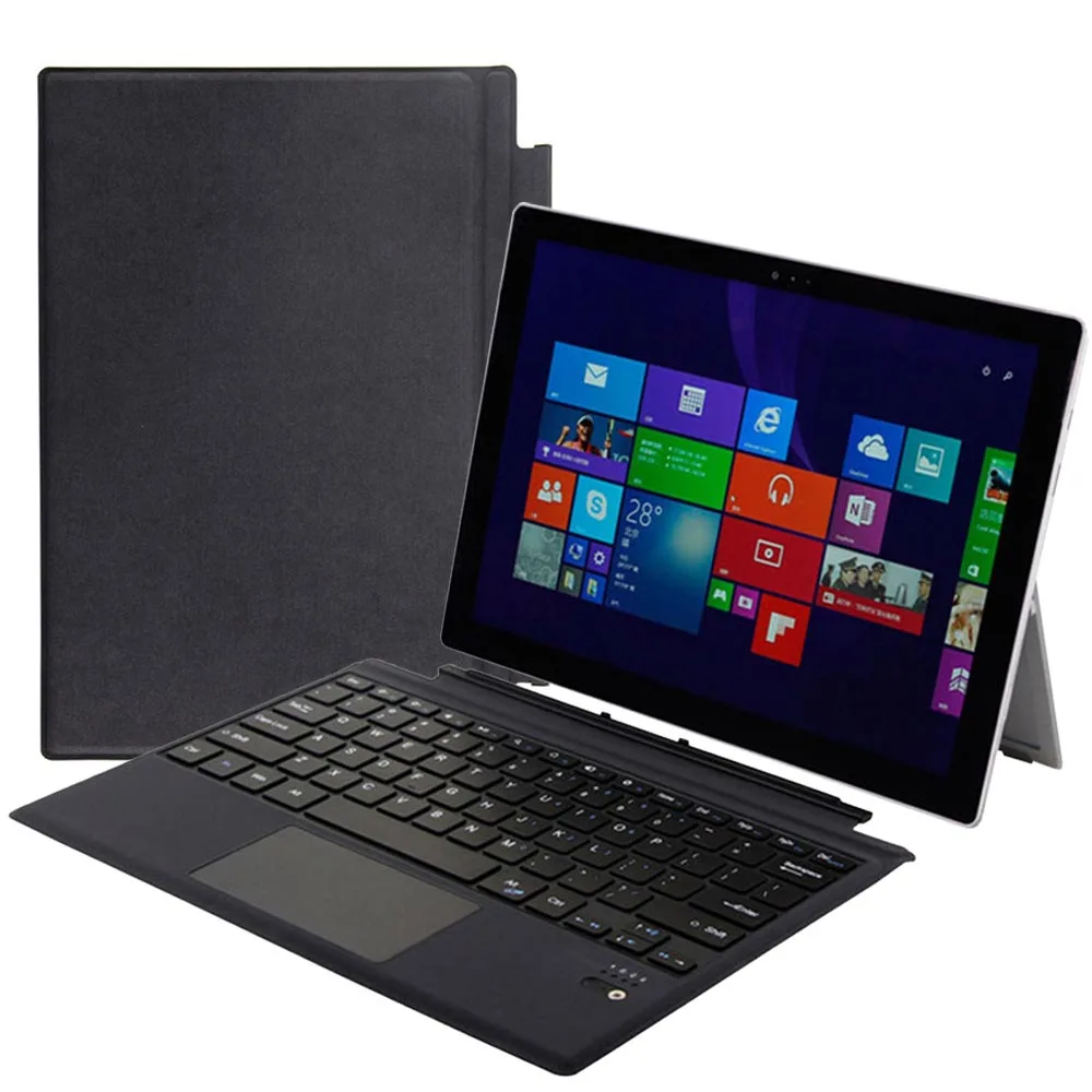 Case For Microsoft Surface Pro 6 5 4 3 12" Wireless win 10 Bluetooth Plastic Keyboard Cases For Surface tablet stand case Fundas - Color: For  Surface Pro 5