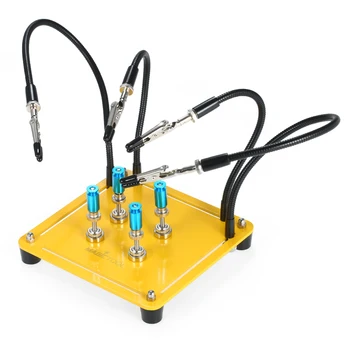 

New PCB Fixture Base Arms Soldering Station PCB Fixture Helping Hands Third Hand System Electronic DIY Tools with Metal Base