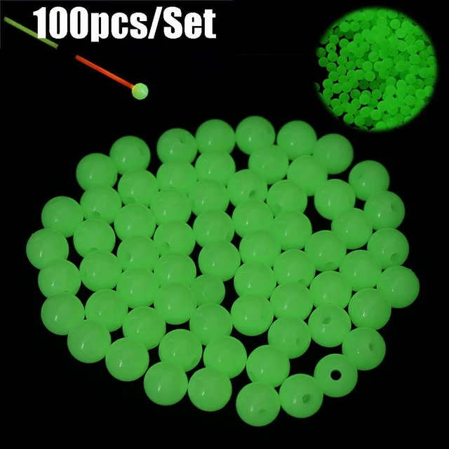 100pcs/lot Luminous Beads 3mm-18mm Fishing Space Beans Round Float Balls  Light Glowing For Outdoor Fishing Accessories Set - Fishing Tools -  AliExpress