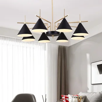 

Metal Pendant Lights E27 LED Modern Hanglamp Nordic Lamp Living Room Restaurants Kitchen Dining Bar Droplight pf102906