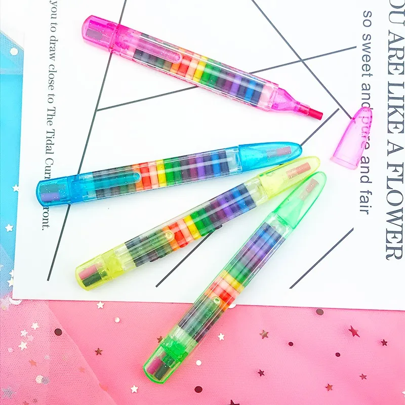 1 Набор красочные 20 цветов Масляные краски ручка Cratons укладчик карандаши для рисования художественная краска подарок для детей Дети пастельные мелки