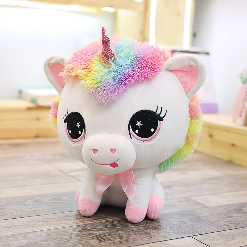cute rainbow Unicorn Stuffed Plush baby Toy Soft animal Kids Birthday Gift  friends gift AP|null| - AliExpress