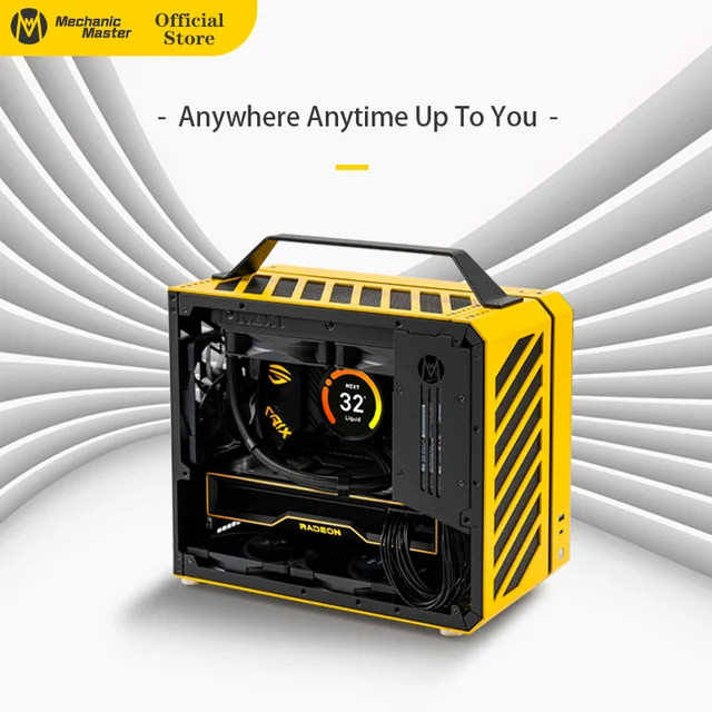 Mechanic Master C28 PULSE ITX/MATX Motherboard/Full Tower/Water-Cooled Portable Computer Case With Tempered Glass