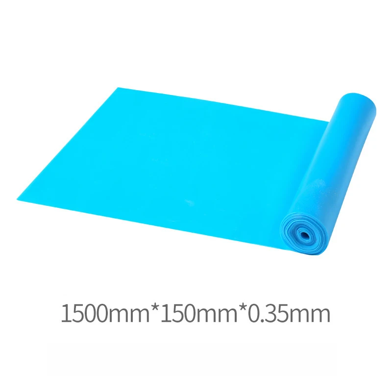 Синий Резинки для фитнеса, упражнений, резинки для йоги, эластичная лента 150 см, резистивная лента, петли, резиновые петли для тренировок в тренажерном зале - Цвет: Синий