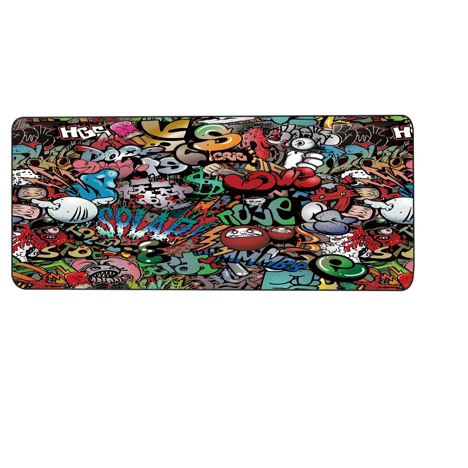 Graffiti Игровой коврик для мыши RGB большой коврик для мыши геймер большой коврик для мыши компьютерный коврик для мыши XXL ковер резиновая поверхность Mause коврик клавиатура Настольный коврик - Цвет: Graffiti