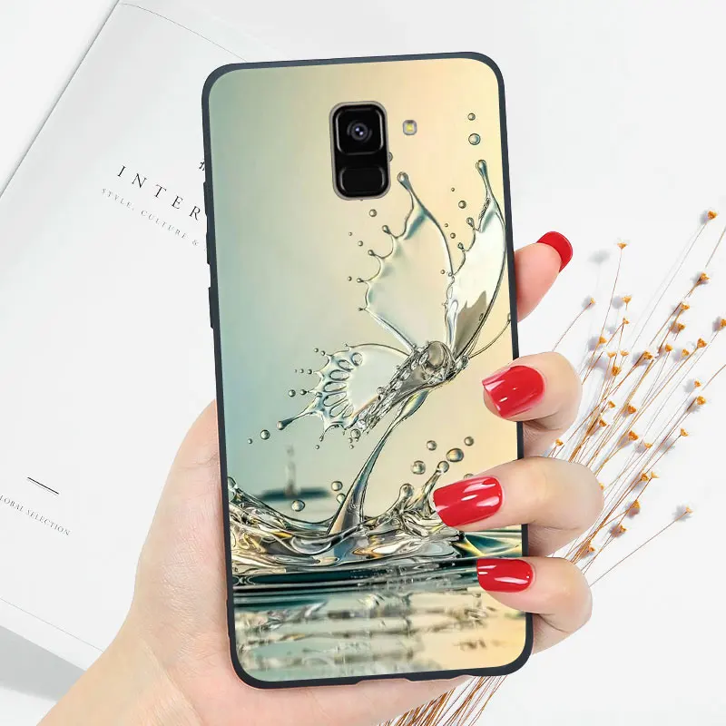 Чехол для samsung J4 Plus чехол Galaxy J6 плюс J3 J5 J7 чехол Крышка Глянцевая блестящая Coque - Цвет: xx26