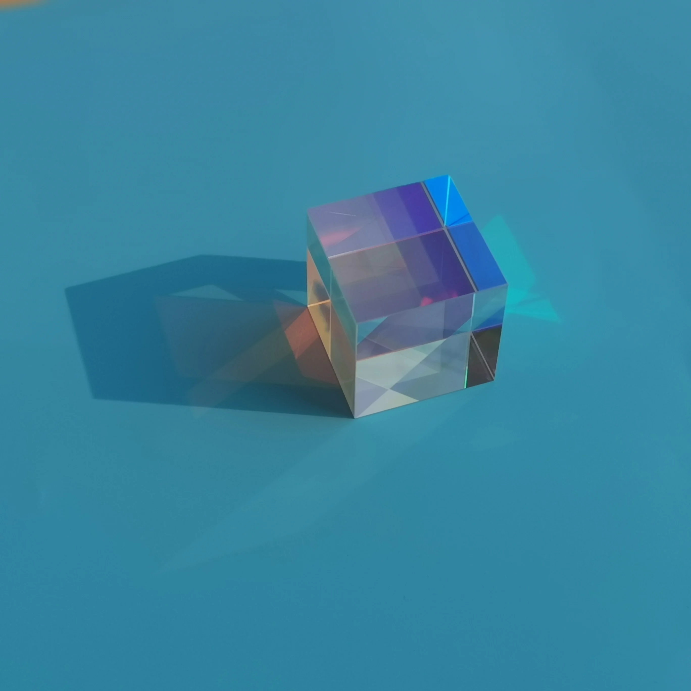 Оптический цвет Призма 18 мм радужное стекло X Cube 6 сторонний яркий световой куб