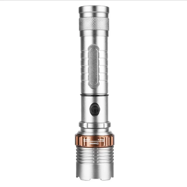 Powerful LED Flashlight Tactical Electric Torch T6 Zoomable 5 Modes Lanterna 18650 Rechargeable Battery Outdoor Camping | Лампы и