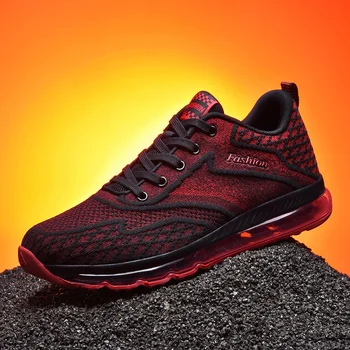 

New Men's Soft Bottom Air Cushion Sports Shoes Comfortable Breathable Outdoor Sneakers Light Non-slip Men Running Shoes Zapatos