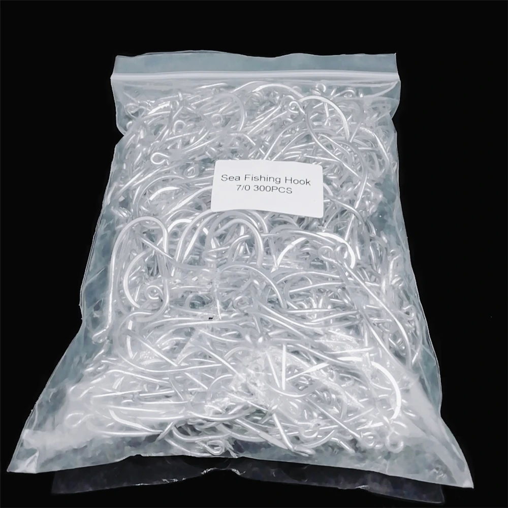 

Wholesale By bulk Circle Hook Eyed Stainless Steel Barbed Sea FishHooks Bait Long Handle Shank Big Fish Jig Single jigging hook