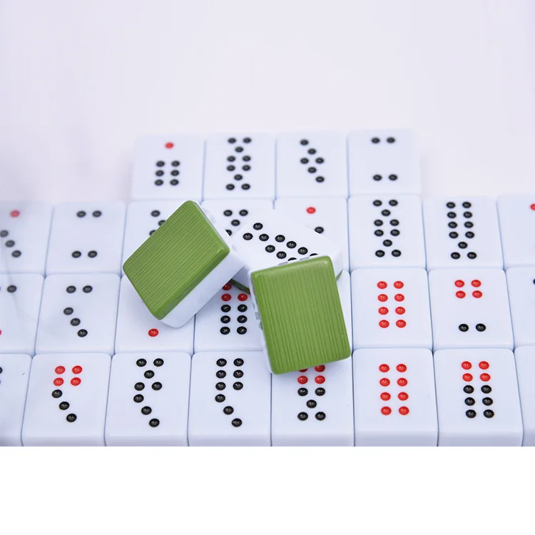 

Multi-color Bamboo Pai Gow Big Nine Card Top Cow See Small Card Tin Kau Dominoes Guangdong Colorful Box jia ping 888 Leather Box
