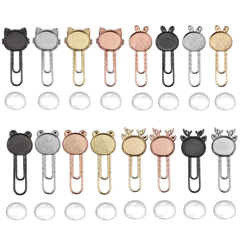Cabochon Base Jewelry Making Paper Clip Blanks Thumbtack Jewelry