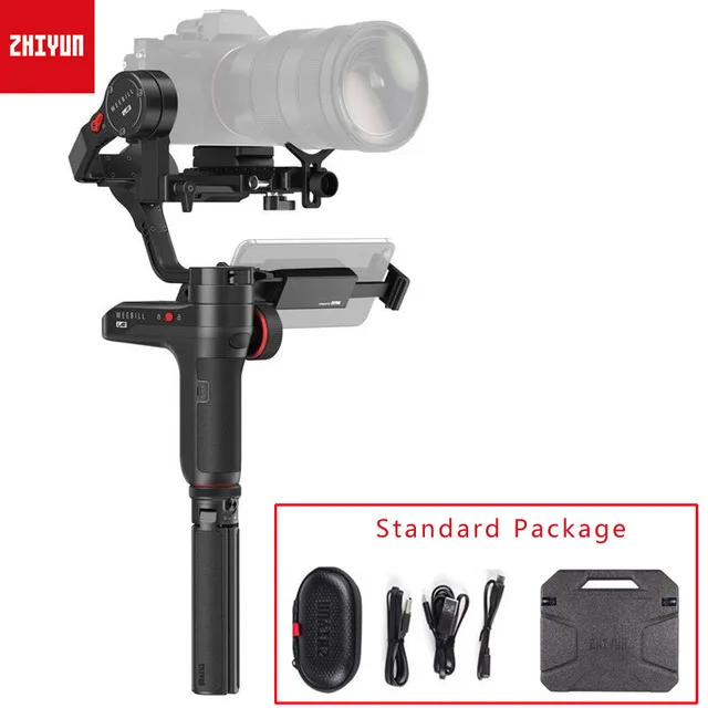 Zhiyun WEEBILL лабораторное оборудование комплект для Creator пакет включает контроллер фокусировки мини монопод-держатель для телефона Быстрая настройка ремень камеры - Цвет: Черный