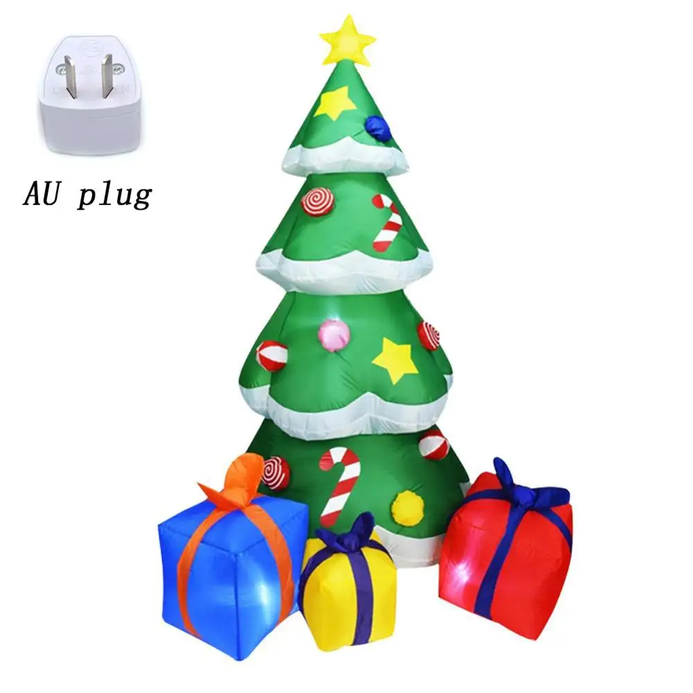 2.1m Inflatable Christmas Tree Ornament Merry Xmas Party Decoration Home Courtyard Ornament 3D Christmas Tree Doll EU US Plug - Цвет: 2.1m AU Plug