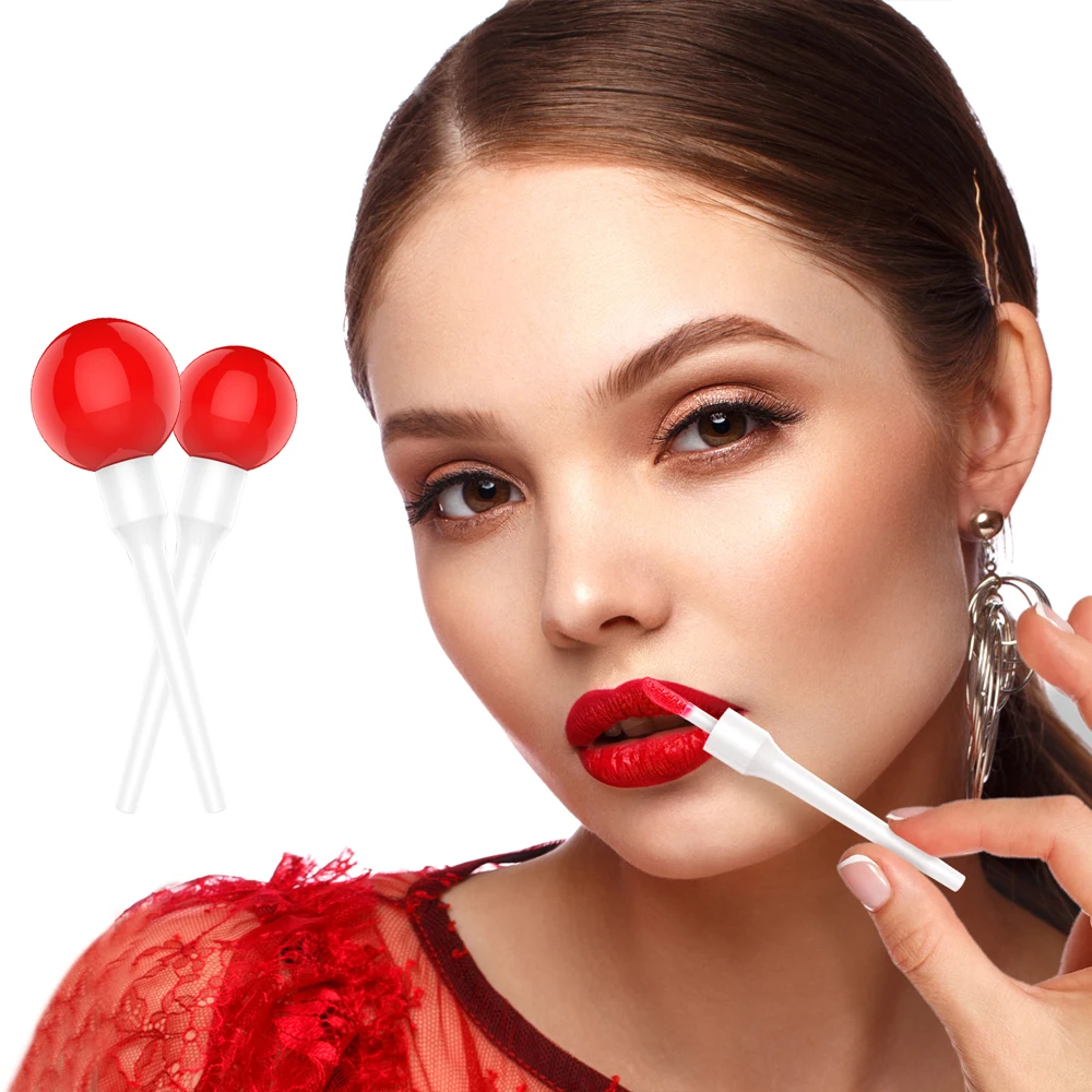 

5 Pieces Lollipop Light-Bulb Lip Gloss Tube Refillable Lip Glaze Bottle Empty Makeup DIY Container Wholesale