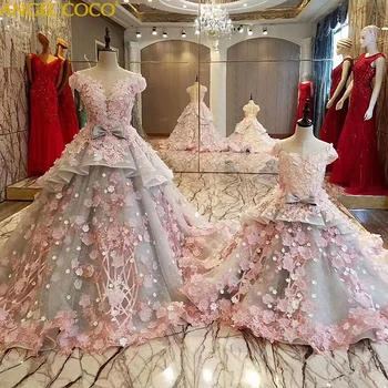 

Luxury Mother Daughter Formal Evening Dress Beaded Custom Crystal Prom Dresses 2020 Vestido De Noche Abiti Da Cerimonia Robes