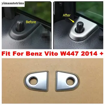 

Car Door Latch Lifter Lock Bolt Pin Sequins Cover Trim For Mercedes-Benz Vito W447 2014 - 2019 Interior Kit Decoration Accessory