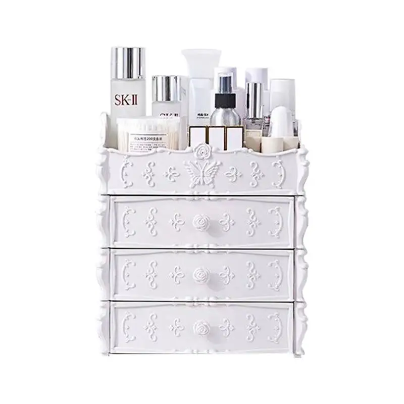 Plastic Cosmetics Storage Box Simple Fashion European Plastic