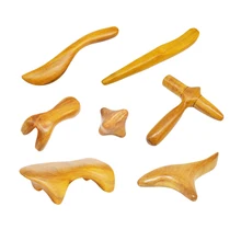 Розничная, Горячая, китайский Массажер для акупунктуры из натурального дерева, массажер Guasha, инструмент для расслабления