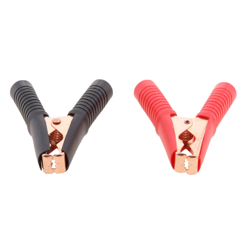 2 Pieces Auto Car Battery Test Alligator Crocodile Clips Clamp Testing