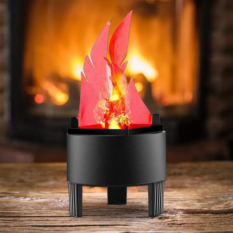Electric Fake Campfire Lamp,3D Fake Fire Lamp Artificial Flickering