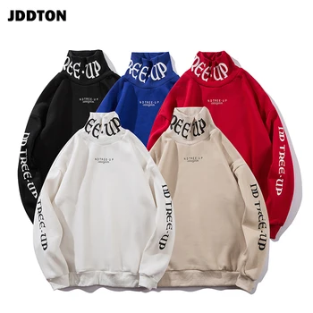 

JDDTON New Autumn Men's Turtleneck Pullovers Sweatshirt Fashion Sweatshirt Casual Style Hip Hop Loose Streetwear Outwear JE208