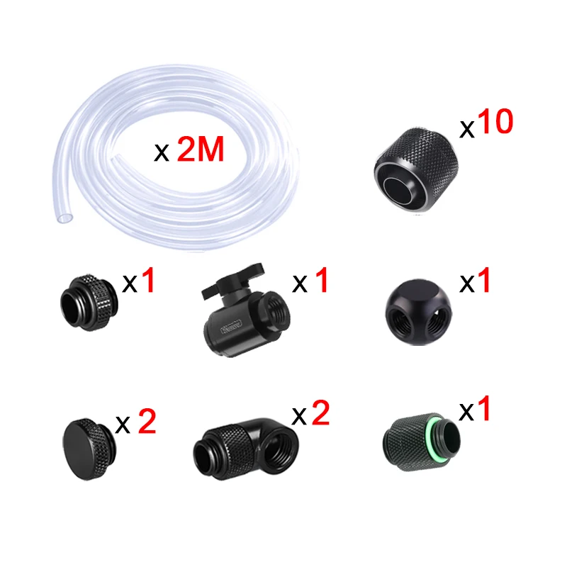 Boom Kit de Montagem Usar Tubo Macio Mão Compressão Conector Junção Mais Tubo Mangueira Interruptor Acessórios de Refrigeração Água Montagem Ventiladores e resfriadores - Imagem 3