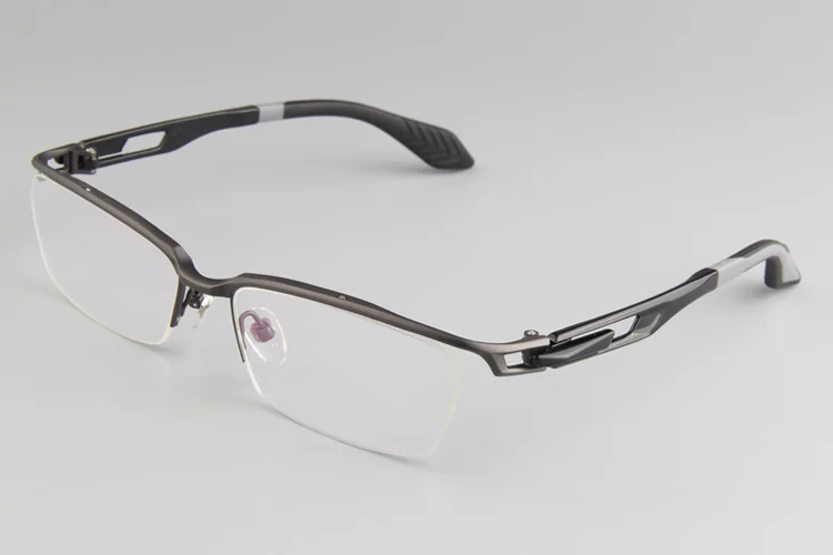 Сверхлегкие титановые мужские очки оправа полуоправы спортивные очки мужские Оптические от близорукости, по рецепту оправы очки