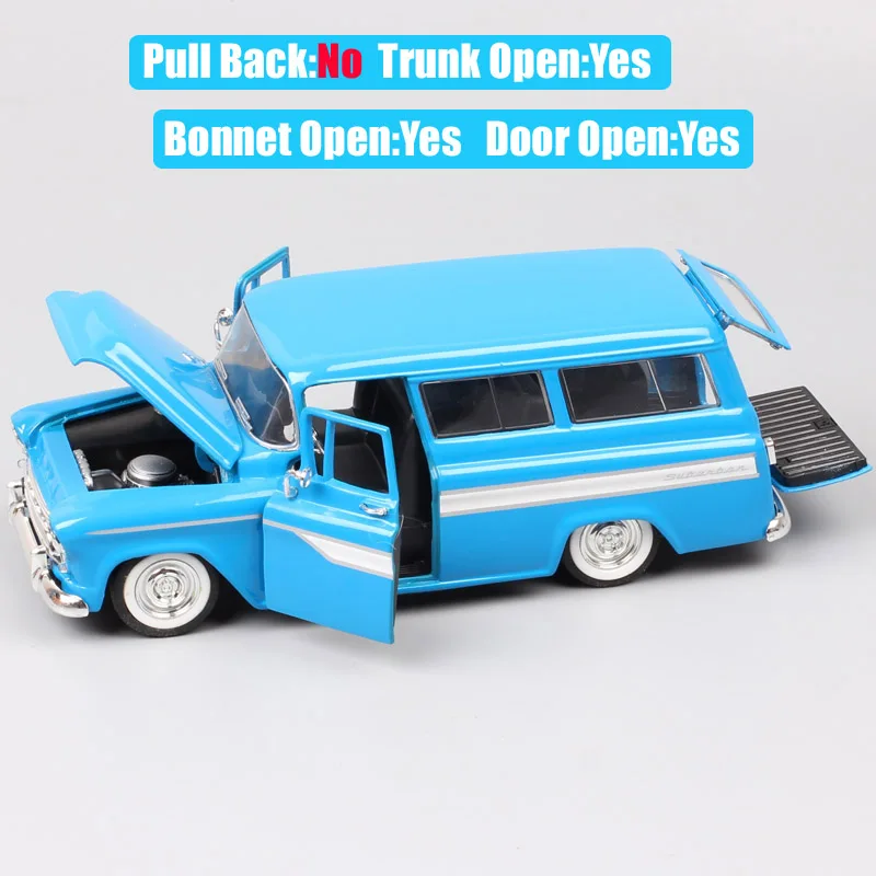 1/24 Jada Bigtime классика GM 1957 Шевроле SUV спортивные Diecasts автомобили металлические модели весы игрушки Бесплатные Шины