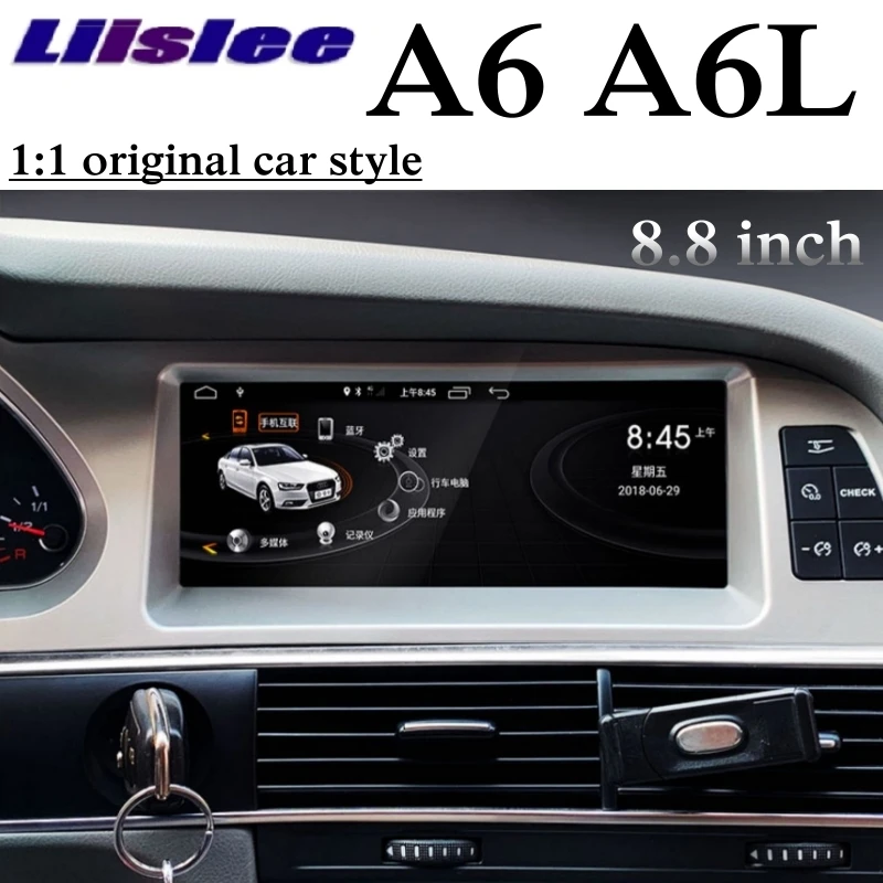Для Audi A6 A6L 2005 2006 2007 2008 2009~ 2012 MMI 8," Автомобильный мультимедийный плеер NAVI Радио Стерео Беспроводной CarPlay gps навигации